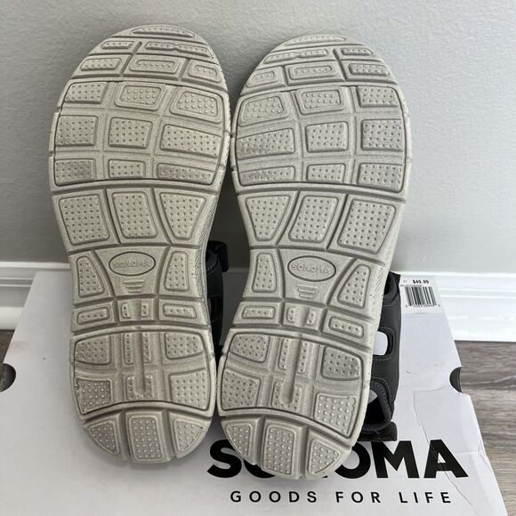Sonoma Goods For Life® Joshuah Men's Sport Sandals Charcoal Size 10 NIB Fishing - Picture 5 of 6